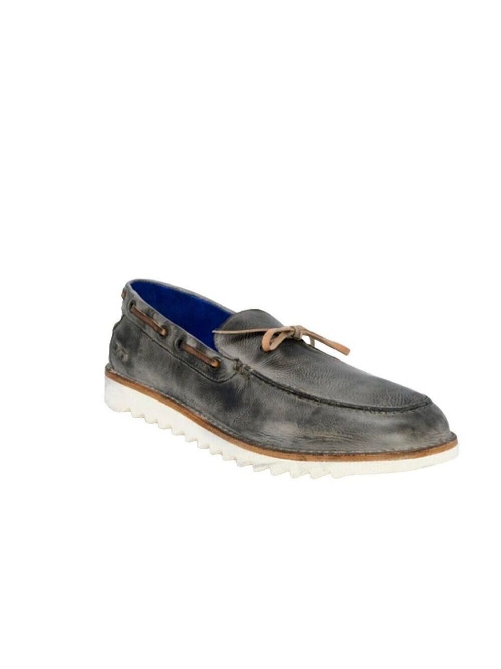 Bed|Stü BEDSTU Albatross Slip-on Boat Shoe In Graphite Tan Rustic